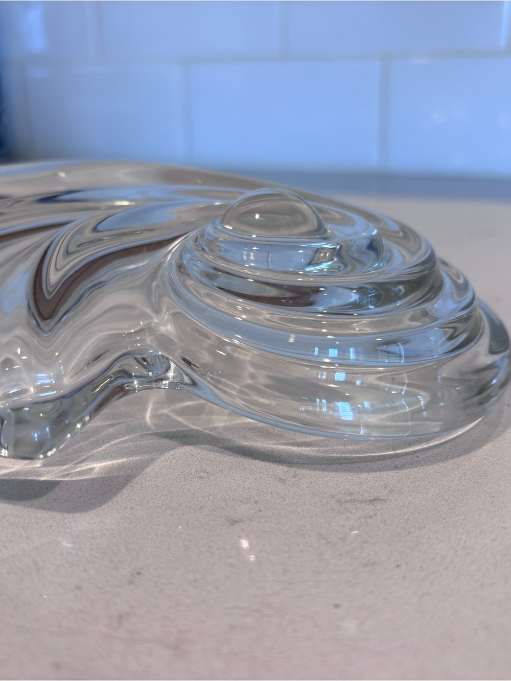Vintage Mikasa Crystal Shell Dish - Picture 5 of 7